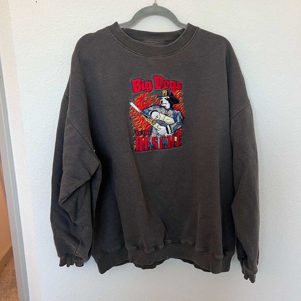 Oversized crew neck